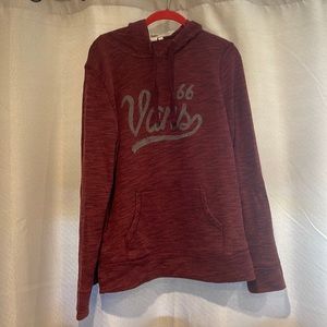 Cute and soft maroon pullover hoodie by VANS